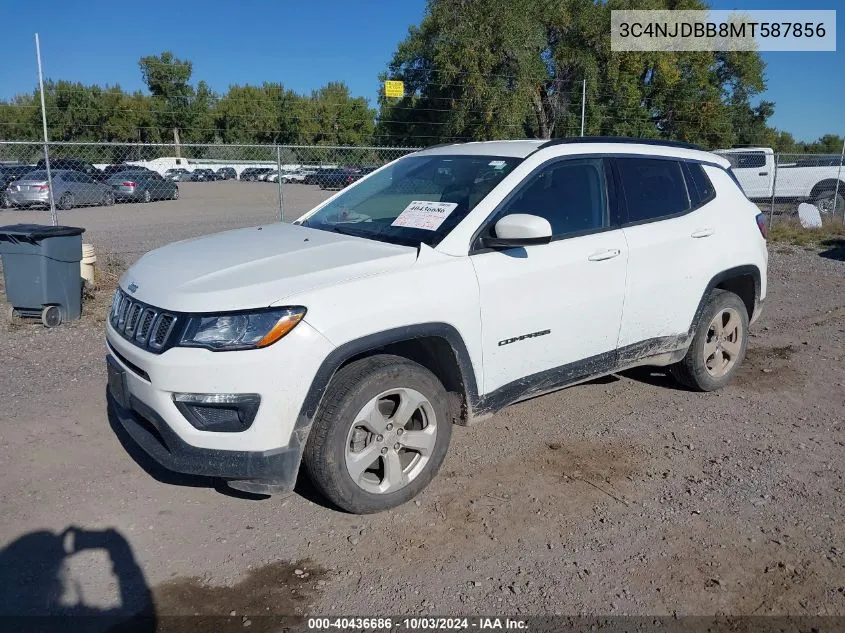 2021 Jeep Compass Latitude 4X4 VIN: 3C4NJDBB8MT587856 Lot: 40436686