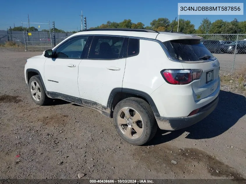 2021 Jeep Compass Latitude 4X4 VIN: 3C4NJDBB8MT587856 Lot: 40436686