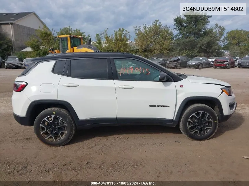 3C4NJDDB9MT514802 2021 Jeep Compass Trailhawk 4X4