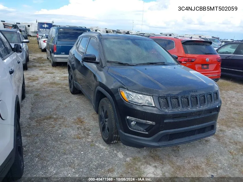 2021 Jeep Compass Latitude VIN: 3C4NJCBB5MT502059 Lot: 40477368