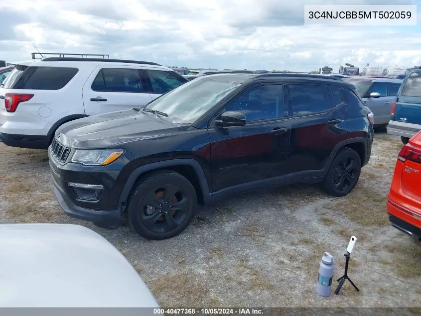 2021 Jeep Compass Latitude VIN: 3C4NJCBB5MT502059 Lot: 40477368