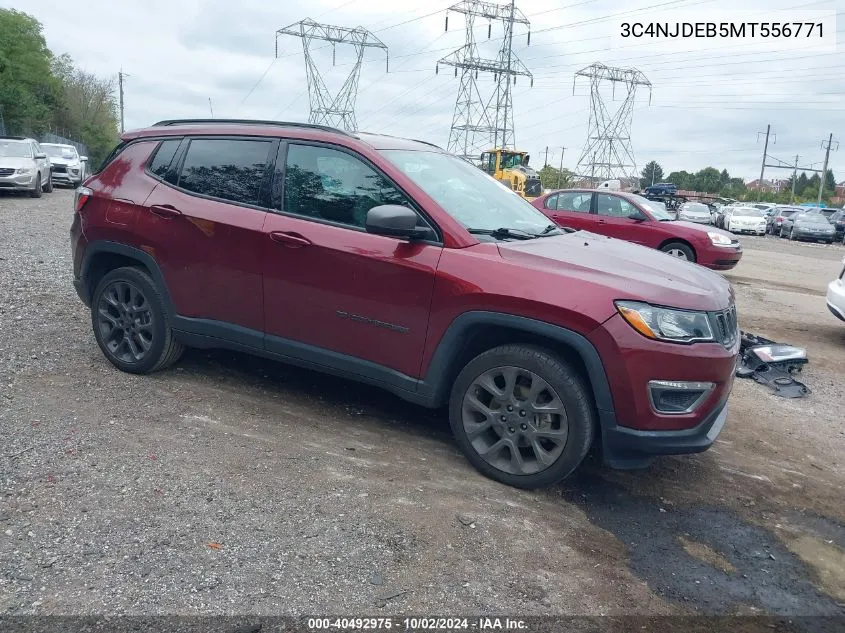 2021 Jeep Compass 80Th Anniversary 4X4 VIN: 3C4NJDEB5MT556771 Lot: 40492975