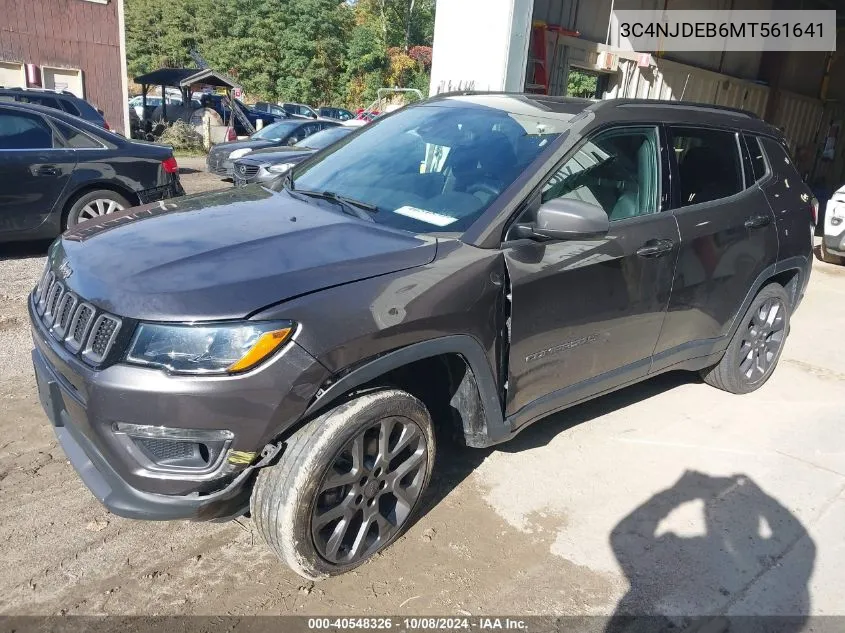 2021 Jeep Compass 80Th Anniversary 4X4 VIN: 3C4NJDEB6MT561641 Lot: 40548326