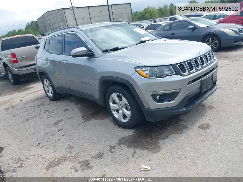 3C4NJCBBXMT592602 2021 Jeep Compass Latitude Fwd