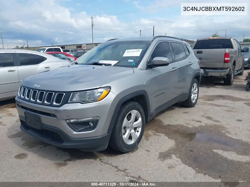 3C4NJCBBXMT592602 2021 Jeep Compass Latitude Fwd