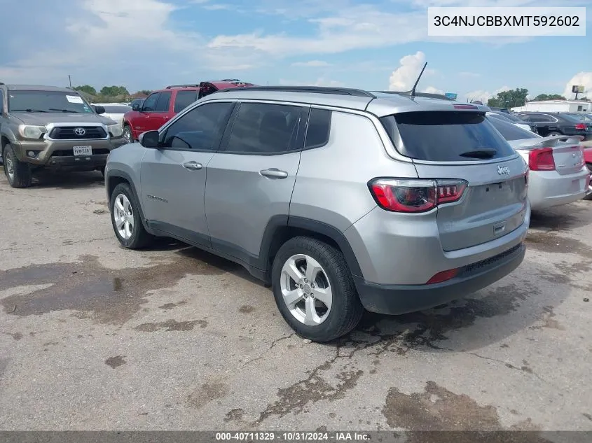 3C4NJCBBXMT592602 2021 Jeep Compass Latitude Fwd