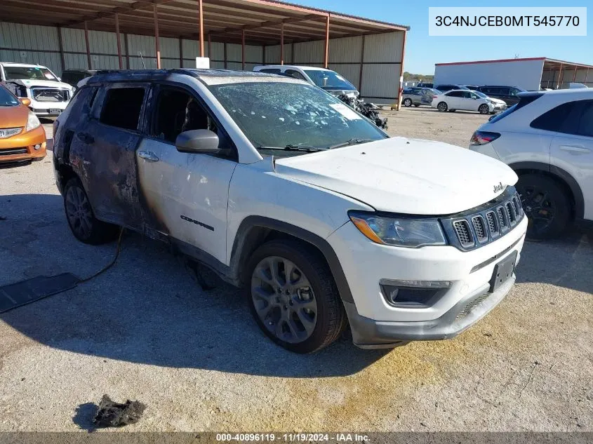 2021 Jeep Compass 80Th Anniversary Fwd VIN: 3C4NJCEB0MT545770 Lot: 40896119