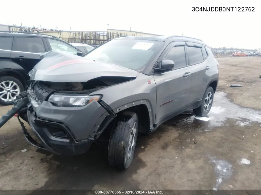 2022 Jeep Compass Trailhawk 4X4 VIN: 3C4NJDDB0NT122762 Lot: 38778355