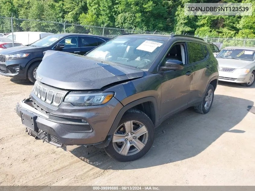 2022 Jeep Compass Latitude 4X4 VIN: 3C4NJDBB9NT123539 Lot: 39599885