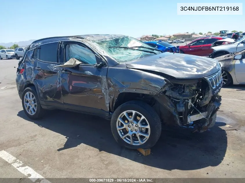 3C4NJDFB6NT219168 2022 Jeep Compass Latitude Lux 4X4