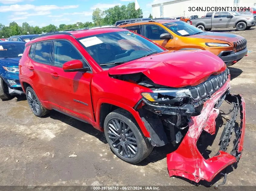 2022 Jeep Compass (Red) Edition 4X4 VIN: 3C4NJDCB9NT131994 Lot: 39756753