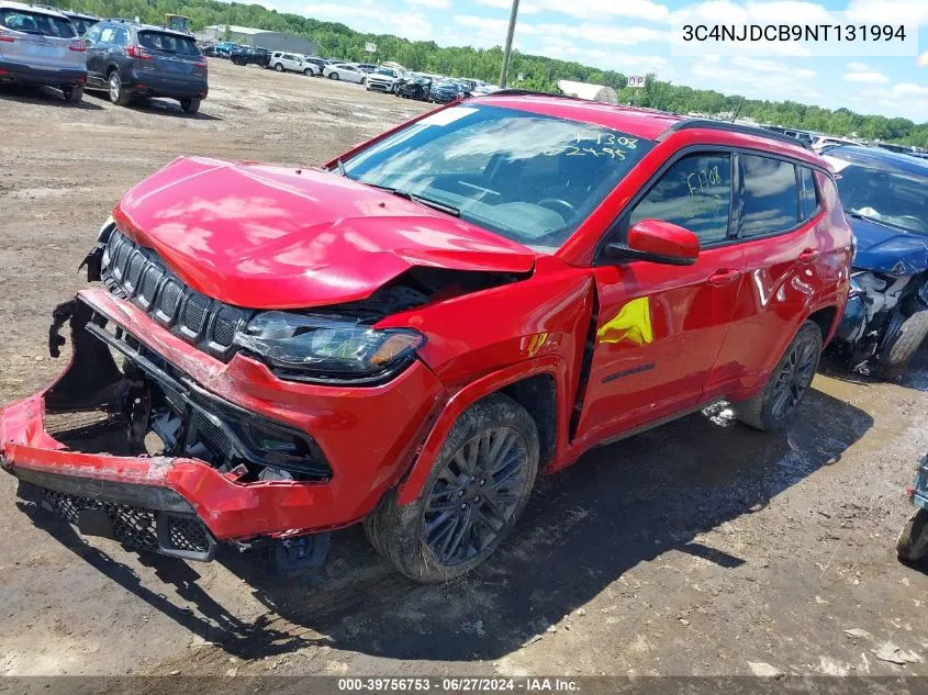 2022 Jeep Compass (Red) Edition 4X4 VIN: 3C4NJDCB9NT131994 Lot: 39756753