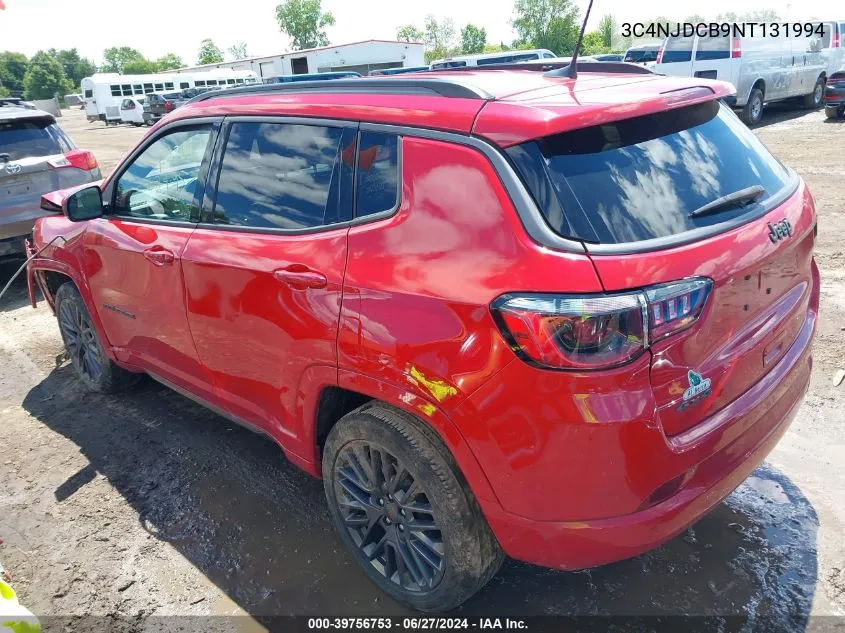 3C4NJDCB9NT131994 2022 Jeep Compass (Red) Edition 4X4