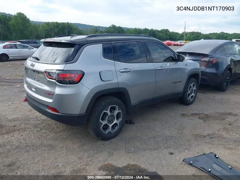 2022 Jeep Compass Trailhawk 4X4 VIN: 3C4NJDDB1NT170903 Lot: 39855890