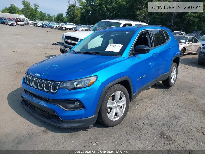 2022 Jeep Compass Latitude 4X4 VIN: 3C4NJDBB1NT230732 Lot: 39902672