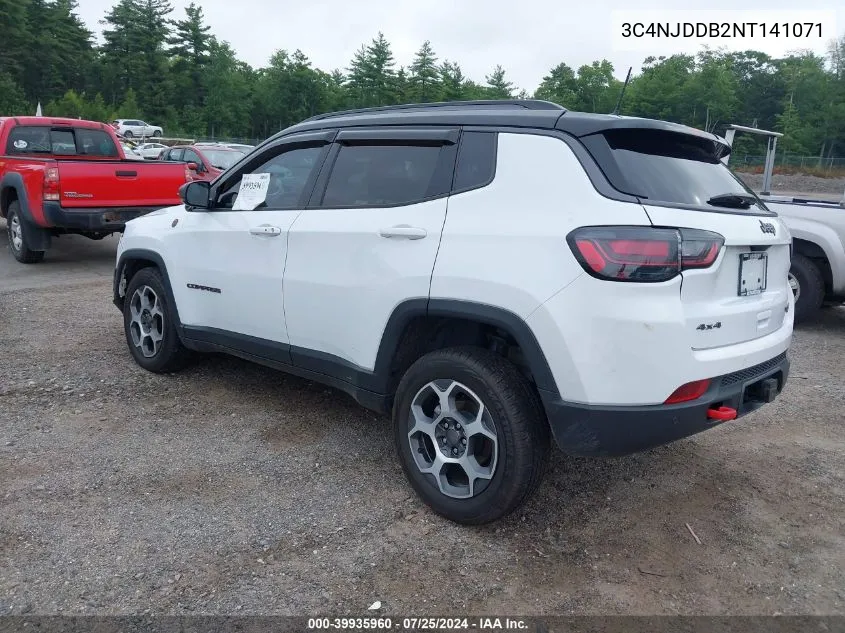 3C4NJDDB2NT141071 2022 Jeep Compass Trailhawk 4X4