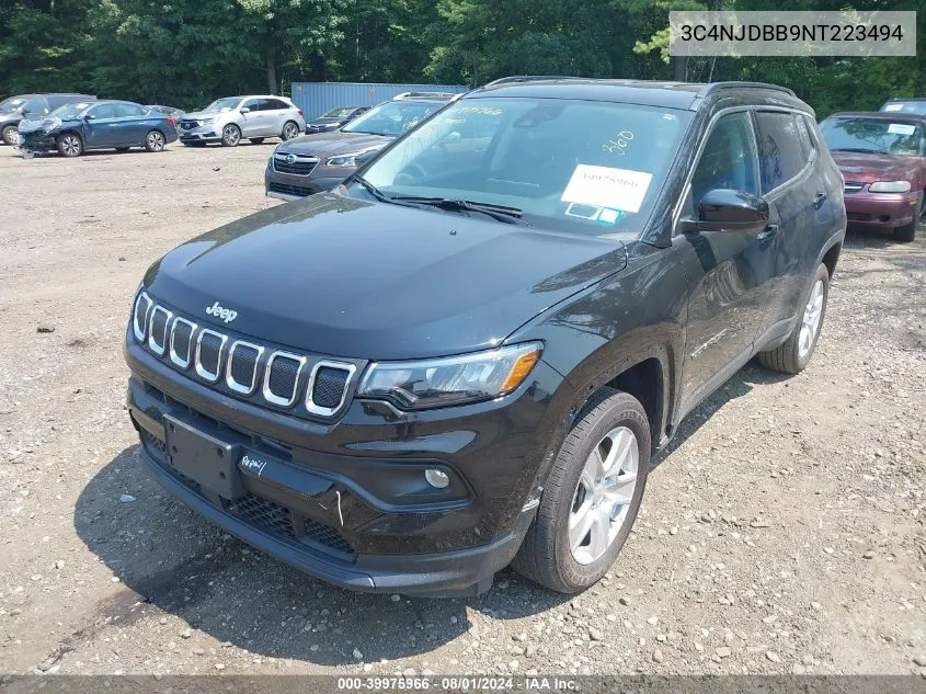 2022 Jeep Compass Latitude 4X4 VIN: 3C4NJDBB9NT223494 Lot: 39975966