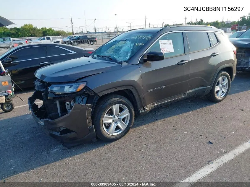 2022 Jeep Compass Latitude Fwd VIN: 3C4NJCBB8NT156297 Lot: 39989435