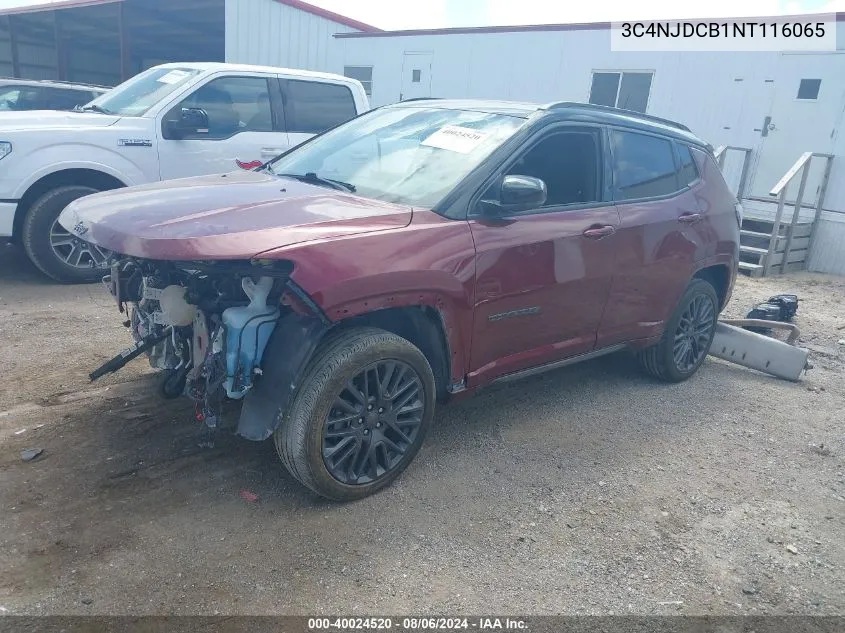 3C4NJDCB1NT116065 2022 Jeep Compass High Altitude 4X4