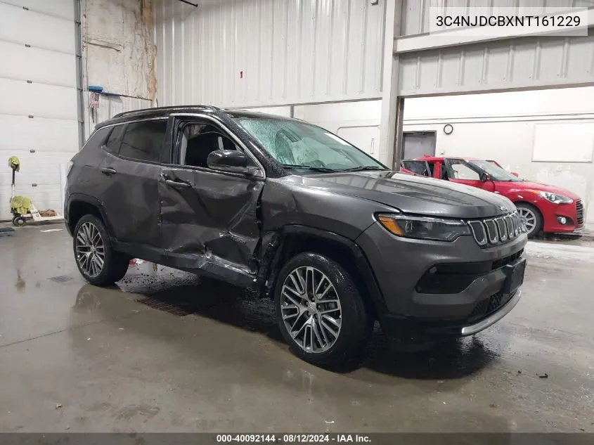 2022 Jeep Compass Limited 4X4 VIN: 3C4NJDCBXNT161229 Lot: 40092144