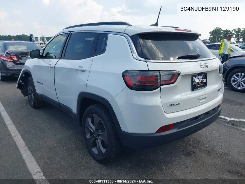 3C4NJDFB9NT129190 2022 Jeep Compass Latitude Lux 4X4