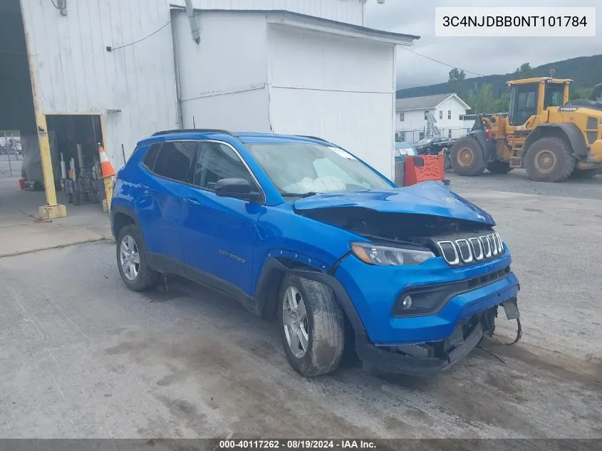 2022 Jeep Compass Latitude 4X4 VIN: 3C4NJDBB0NT101784 Lot: 40117262