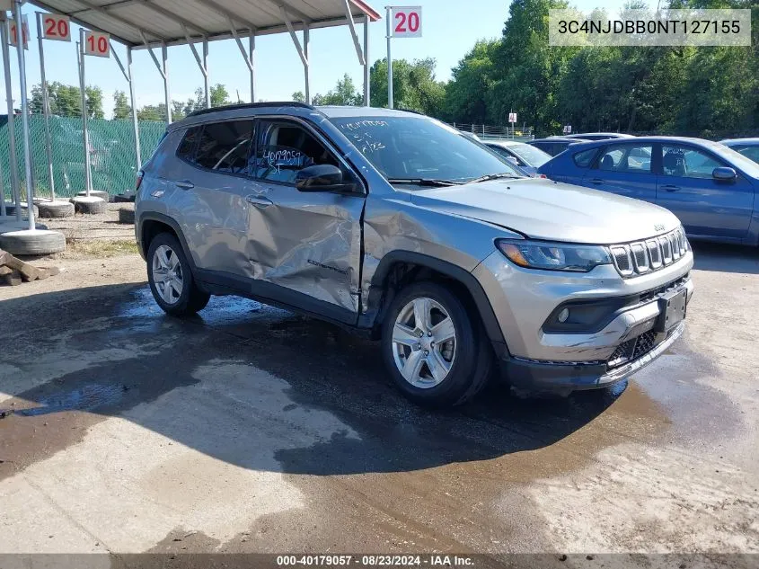 2022 Jeep Compass Latitude 4X4 VIN: 3C4NJDBB0NT127155 Lot: 40179057