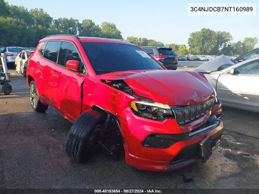 2022 Jeep Compass (Red) Edition 4X4 VIN: 3C4NJDCB7NT160989 Lot: 40183654