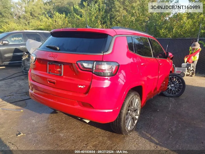 2022 Jeep Compass (Red) Edition 4X4 VIN: 3C4NJDCB7NT160989 Lot: 40183654