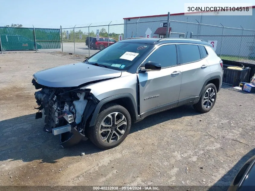 3C4NJDCB7NT104518 2022 Jeep Compass Limited