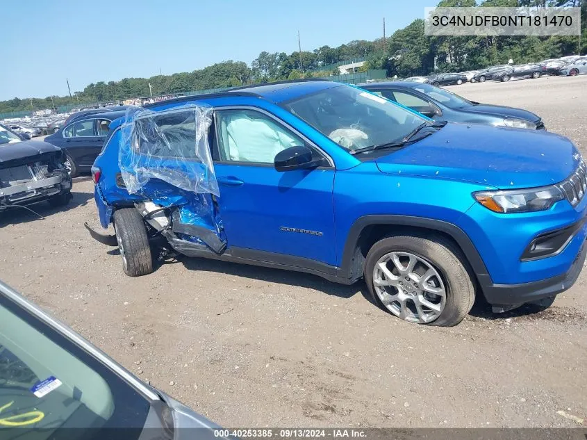 3C4NJDFB0NT181470 2022 Jeep Compass Latitude Lux