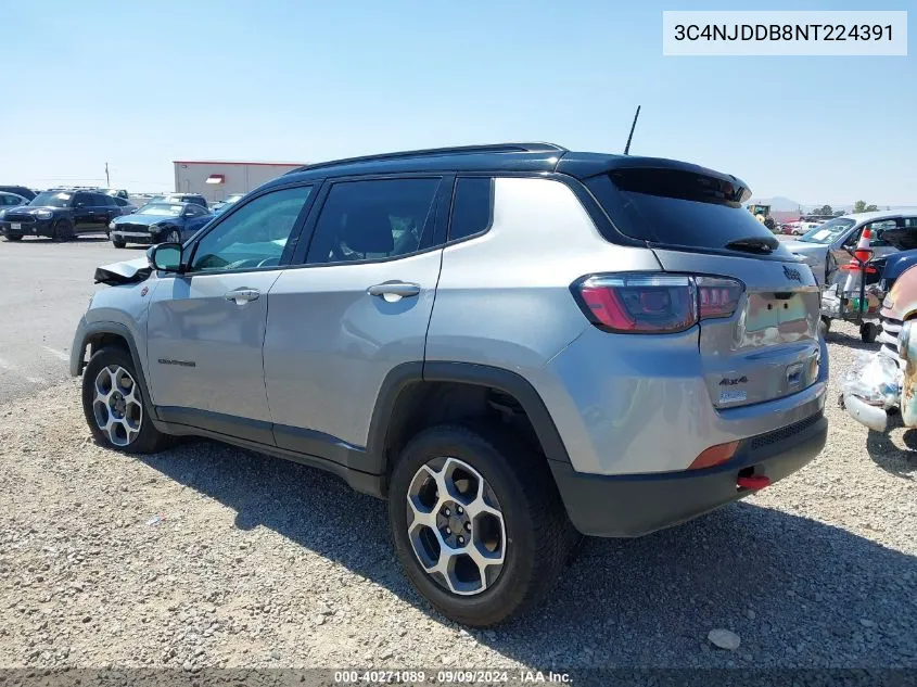 3C4NJDDB8NT224391 2022 Jeep Compass Trailhawk 4X4