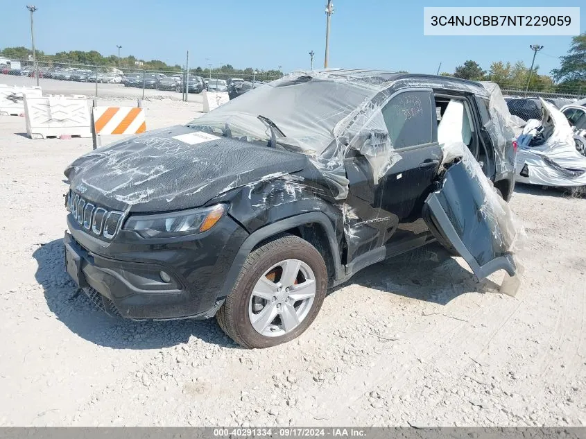 2022 Jeep Compass Latitude Fwd VIN: 3C4NJCBB7NT229059 Lot: 40291334