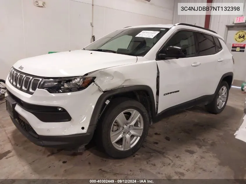 2022 Jeep Compass Latitude 4X4 VIN: 3C4NJDBB7NT132398 Lot: 40302449