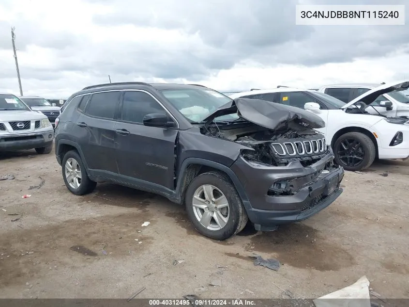 3C4NJDBB8NT115240 2022 Jeep Compass Latitude