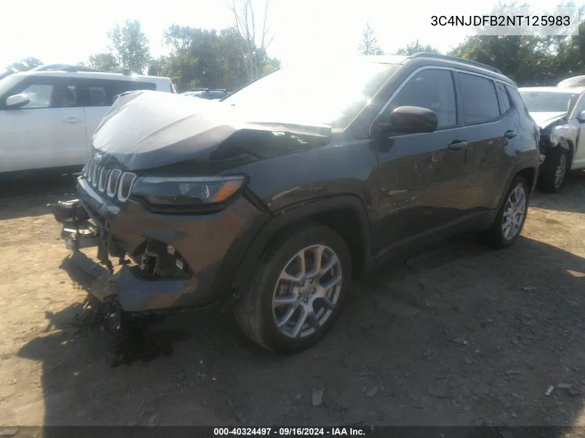 2022 Jeep Compass Latitude Lux 4X4 VIN: 3C4NJDFB2NT125983 Lot: 40324497