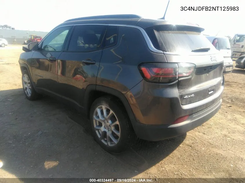 2022 Jeep Compass Latitude Lux 4X4 VIN: 3C4NJDFB2NT125983 Lot: 40324497