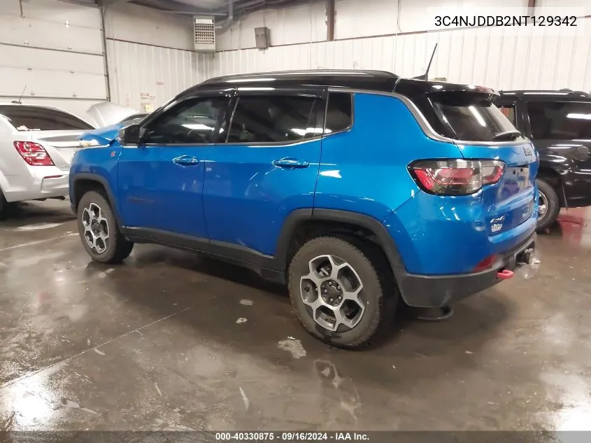 2022 Jeep Compass Trailhawk 4X4 VIN: 3C4NJDDB2NT129342 Lot: 40330875