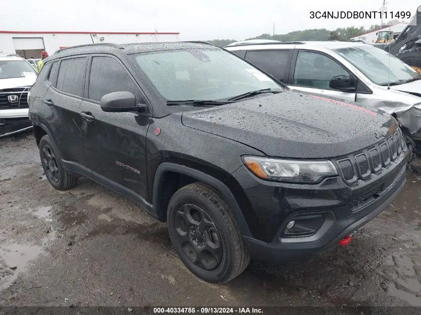 2022 Jeep Compass Trailhawk VIN: 3C4NJDDB0NT111499 Lot: 40334785