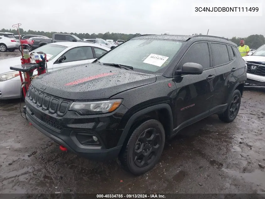 2022 Jeep Compass Trailhawk VIN: 3C4NJDDB0NT111499 Lot: 40334785