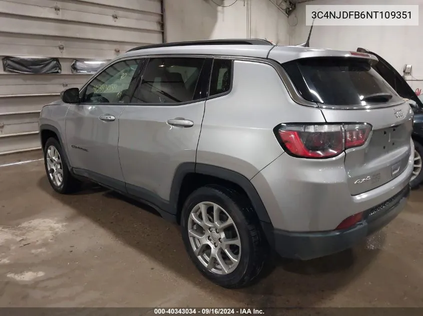 3C4NJDFB6NT109351 2022 Jeep Compass Latitude Lux 4X4