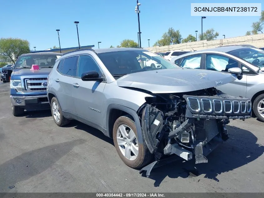 3C4NJCBB4NT238172 2022 Jeep Compass Latitude Fwd