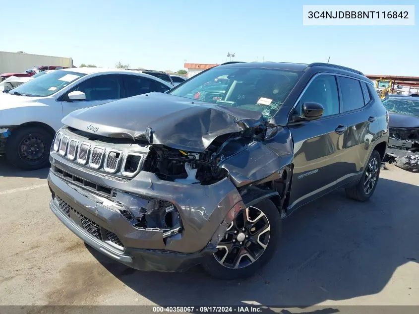 3C4NJDBB8NT116842 2022 Jeep Compass Latitude 4X4