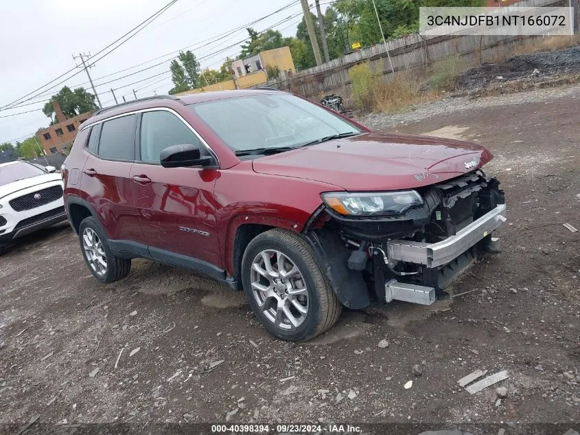 2022 Jeep Compass Latitude Lux VIN: 3C4NJDFB1NT166072 Lot: 40398394