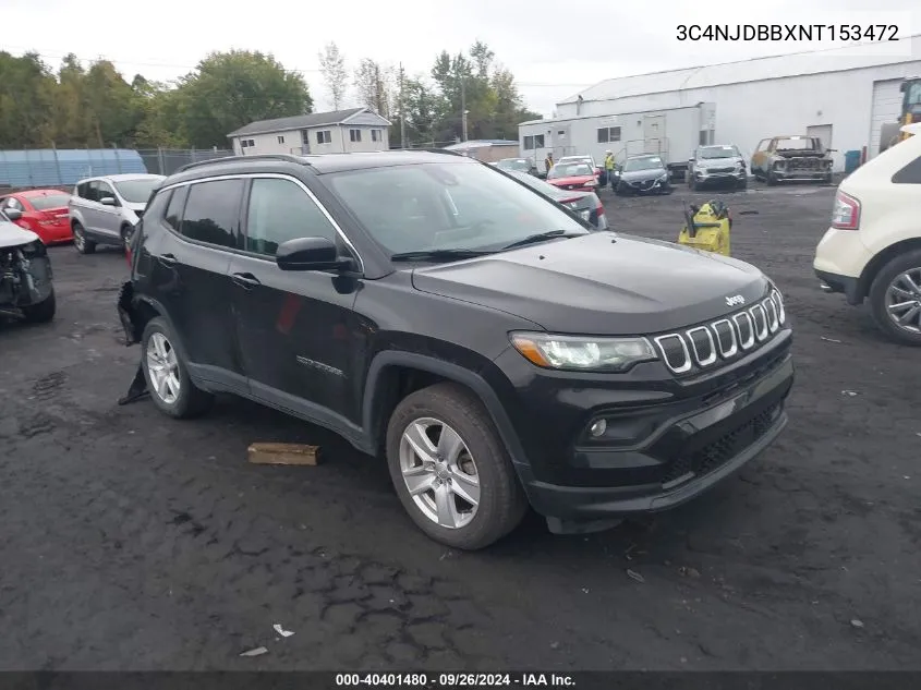 2022 Jeep Compass Latitude 4X4 VIN: 3C4NJDBBXNT153472 Lot: 40401480