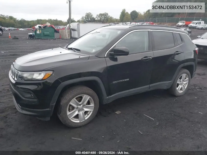 2022 Jeep Compass Latitude 4X4 VIN: 3C4NJDBBXNT153472 Lot: 40401480