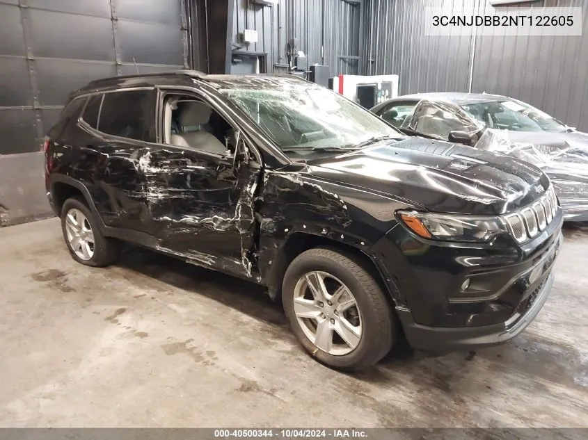 2022 Jeep Compass Latitude 4X4 VIN: 3C4NJDBB2NT122605 Lot: 40500344