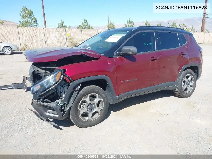 3C4NJDDB8NT116823 2022 Jeep Compass Trailhawk 4X4