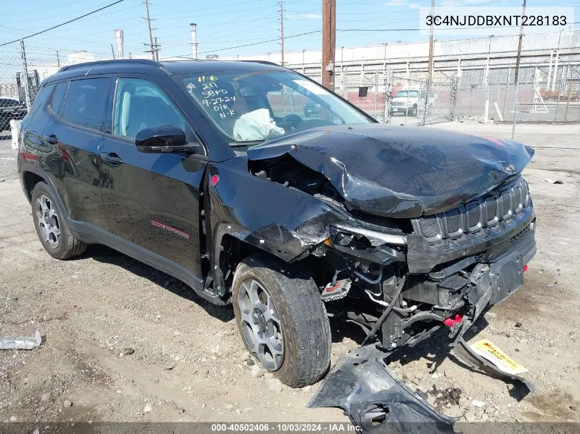 2022 Jeep Compass Trailhawk 4X4 VIN: 3C4NJDDBXNT228183 Lot: 40502406