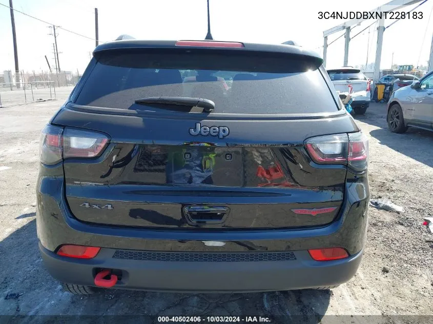 2022 Jeep Compass Trailhawk 4X4 VIN: 3C4NJDDBXNT228183 Lot: 40502406